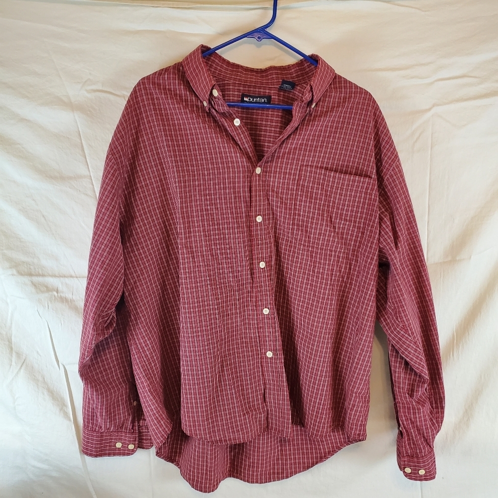 Mens Puritan Button Down Long Sleeve Shirt XL